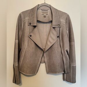 Marrakech Distressed Suede Moto Jacket